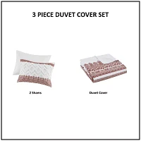 INK+IVY Mila 3 Piece Cotton Duvet Cover Set with Chenille Tufting