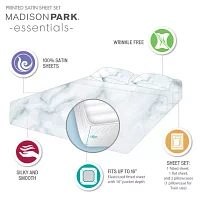 Madison Park Essentials Printed Satin Sheet Set