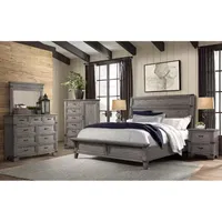 Central Park Wood Panel Bed