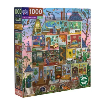 Eeboo Piece And Love The Alchemist's Home 1000 Piece Square Adult Jigsaw Puzzle