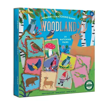 Eeboo Woodland Memory And Matching Game Puzzle