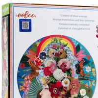 Eeboo Piece And Love Theatre Of Flowers 500 Piece Round Adult Jigsaw Puzzle Puzzle