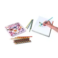 Eeboo Butterflies And Flowers Color Pencils In Tin Box (Set Of 24)