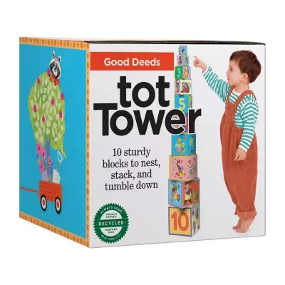 Eeboo Good Deeds Tot Tower/ Stacking Blocks