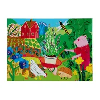 Eeboo Gardening Bear 20 Piece Jigsaw Puzzle Puzzle