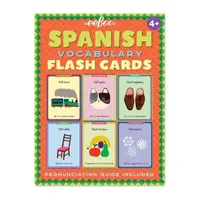 Eeboo Spanish Vocabulary Flash Cards For Kids 56-pc. Card Game