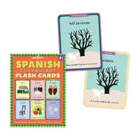 Eeboo Spanish Vocabulary Flash Cards For Kids 56-pc. Card Game