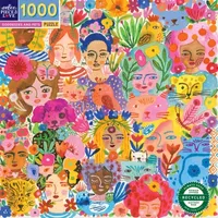 Eeboo Piece And Love Goddesses & Pets 1000 Piece Square Adult Jigsaw Puzzle Puzzle