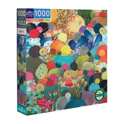 Eeboo Piece And Love Pebbles 1000 Piece Square Adult Jigsaw Puzzle Puzzle