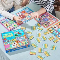 Eeboo 4 Language Bingo Game - Spanish, French, German, Mandarin Chinese