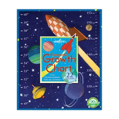 Eeboo Outer Space Height Growth Chart For Boys Responsibility Chart