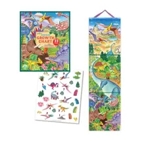 Eeboo Grow Like A Dinosaur Height Growth Chart For Boys Discovery Toy