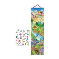 Eeboo Grow Like A Dinosaur Height Growth Chart For Boys Discovery Toys