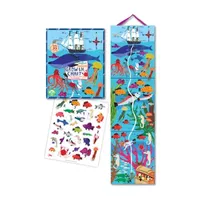 Eeboo Big Blue Whale Growth Chart Discovery Toy