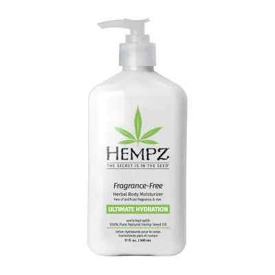 Hempz New! Fragrance-Free Herbal Body Moisturizer 17 Oz.