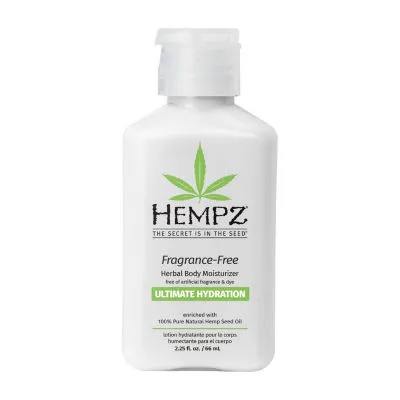 Hempz Mini Fragrance-Free Herbal Body Moisturizer 2.25 Oz.