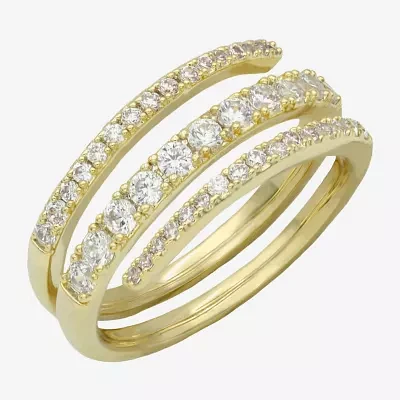 Sparkle Allure Cubic Zirconia 14K Gold Over Brass Band