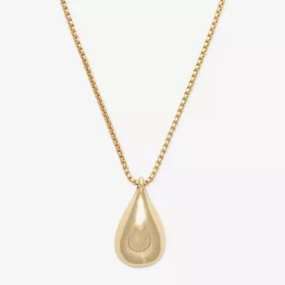 Bold Elements Gold Tone Womens Zinc Pendant Necklaces