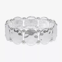 Bold Elements Silver Tone Stretch Bracelet