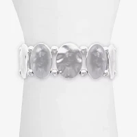 Bold Elements Silver Tone Stretch Bracelet