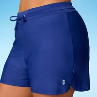 Free Country Womens Drawstring Waist Quick Dry Swim Shorts