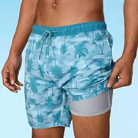 Free Country Mens Quick Dry Animal Swim Shorts