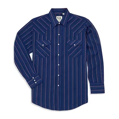 Ely Cattleman Stripe Mens Long Sleeve Western Shirt