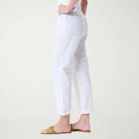 Gloria Vanderbilt Womens High Rise Straight Fit Ankle Pant