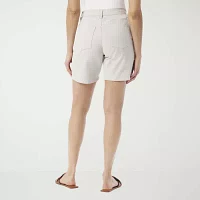 Gloria Vanderbilt Womens High Rise Midi Short