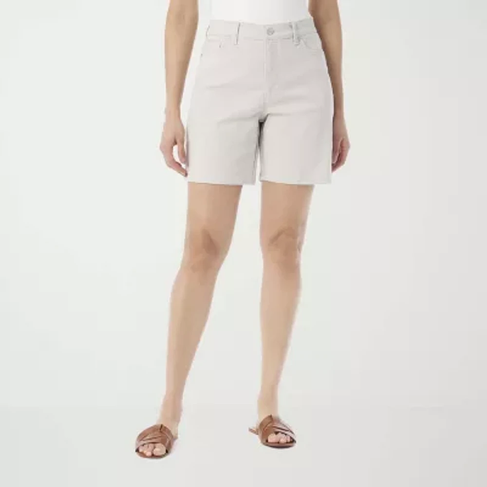 Gloria Vanderbilt Womens High Rise Midi Short