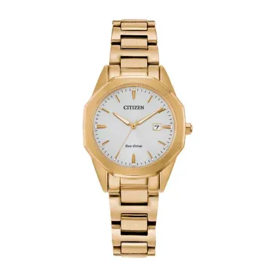 Citizen Corso Womens Gold Tone Stainless Steel Bracelet Watch Ew2582-59a