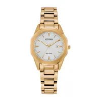 Citizen Corso Womens Gold Tone Stainless Steel Bracelet Watch Ew2582-59a