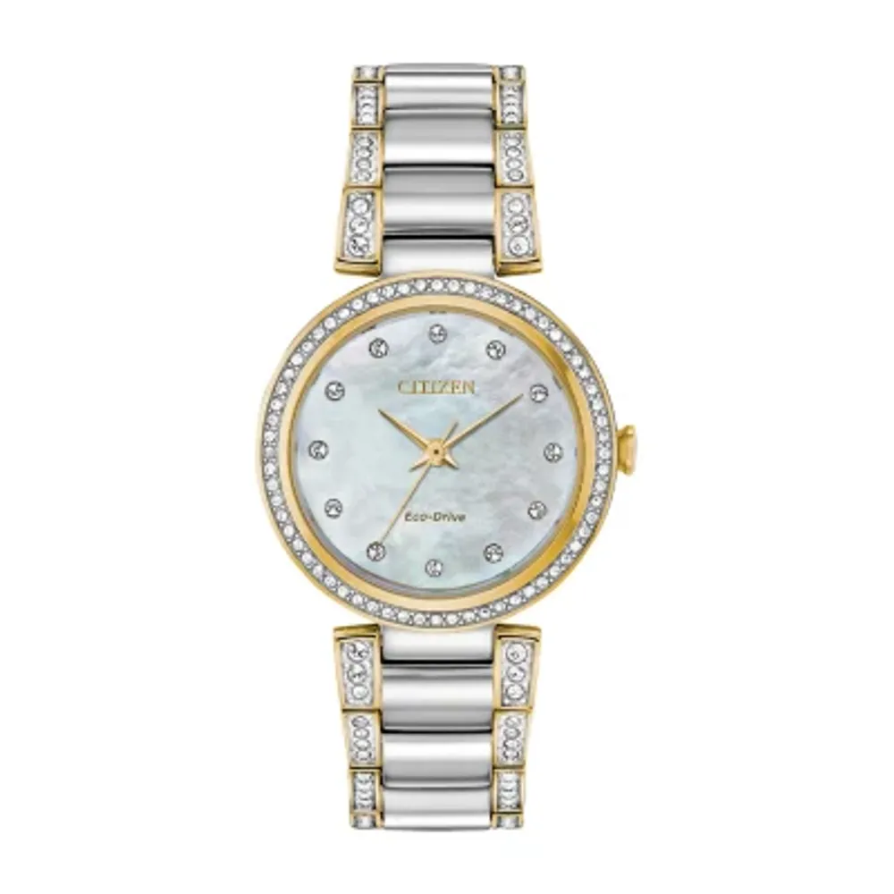 Citizen Women's Silhouette Eco-Drive MOP Dial Bracelet Watch - ShopHQ.com