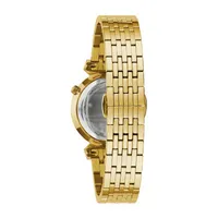 Bulova Regatta Womens Gold Tone Stainless Steel Bracelet Watch 97l161