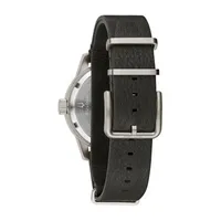 Bulova Classic Mens Black Leather Strap Watch 96a246