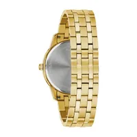 Bulova Sutton Mens Gold Tone Stainless Steel Bracelet Watch 97d123