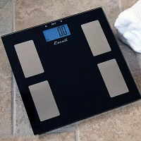 Escali® Glass Body Fat Water & Muscle Mass Digital Scale USHM180G