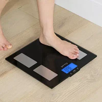 Escali® Glass Body Fat Water & Muscle Mass Digital Scale USHM180G