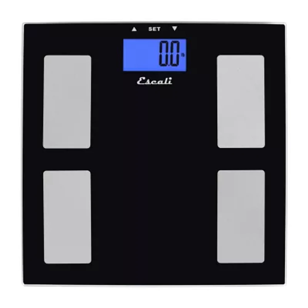 Escali® Glass Body Fat Water & Muscle Mass Digital Scale USHM180G