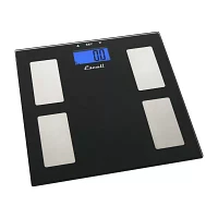 Escali® Glass Body Fat Water & Muscle Mass Digital Scale USHM180G