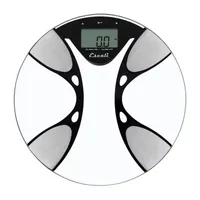 Escali Round Body Fat And Body Water Digital Display Bathroom Scale