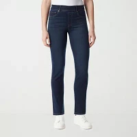 Gloria Vanderbilt® Shape Effect Womens High Rise Pull On Straight Leg Jean