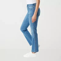 Gloria Vanderbilt® Shape Effect Womens High Rise Pull On Straight Leg Jean