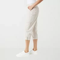 Gloria Vanderbilt® Womens Mid Rise Utility Cargo Capris