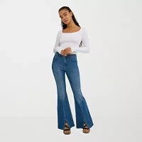 Wrangler Stretch Fabric Womens Highest Rise Flare Leg Jean
