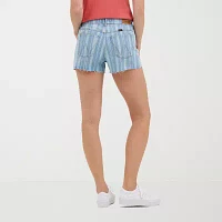 Wrangler Womens Mid Rise Stretch Fabric Shortie Short