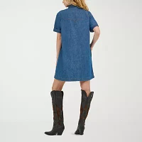 Wrangler Denim Dress Womens Midi Shirt