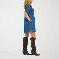 Wrangler Denim Dress Womens Midi Shirt