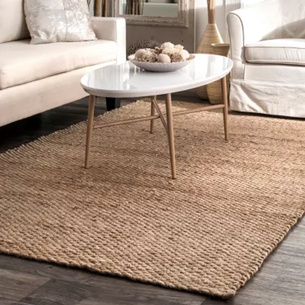 nuLoom Hand Woven Hailey Jute Rug