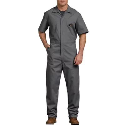 Dickies Mens Big and Tall Stain Resistant Short Sleeve Workwear Coveralls